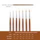 7pcs Draw Paint Brushes Kit Set Artist Paintbrush Nylon Hair Pointed Round Pen Detail Paint Brush for Artist Acrylic Aquarelle Watercolor Gouache Oil Painting for Great Art Drawing Supplies 7pcs Draw Paint Brushes Kit Set Artist Paintbrush Nylon Hair Pointed Round Pen Detail Paint Brush for Artist Acrylic Aquarelle Watercolor Gouache Oil Painting for Great Art Drawing Supplies