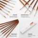 7pcs Draw Paint Brushes Kit Set Artist Paintbrush Nylon Hair Pointed Round Pen Detail Paint Brush for Artist Acrylic Aquarelle Watercolor Gouache Oil Painting for Great Art Drawing Supplies 7pcs Draw Paint Brushes Kit Set Artist Paintbrush Nylon Hair Pointed Round Pen Detail Paint Brush for Artist Acrylic Aquarelle Watercolor Gouache Oil Painting for Great Art Drawing Supplies