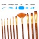 10pcs Paint Brushes Set Kit Artist Paintbrush Multiple Mediums Brushes with Nylon Hair for Artist Acrylic Aquarelle Watercolor Gouache Oil Painting for Great Art Drawing Supplies 10pcs Paint Brushes Set Kit Artist Paintbrush Multiple Mediums Brushes with Nylon Hair for Artist Acrylic Aquarelle Watercolor Gouache Oil Painting for Great Art Drawing Supplies