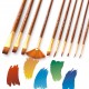 10pcs Paint Brushes Set Kit Artist Paintbrush Multiple Mediums Brushes with Nylon Hair for Artist Acrylic Aquarelle Watercolor Gouache Oil Painting for Great Art Drawing Supplies 10pcs Paint Brushes Set Kit Artist Paintbrush Multiple Mediums Brushes with Nylon Hair for Artist Acrylic Aquarelle Watercolor Gouache Oil Painting for Great Art Drawing Supplies