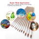 12pcs Paint Brushes Set Kit Round Pointed Tip Brushes with Nylon Hair for Artist Acrylic Aquarelle Gouache Watercolor Oil Painting for Great Art Drawing Supplies 12pcs Paint Brushes Set Kit Round Pointed Tip Brushes with Nylon Hair for Artist Acrylic Aquarelle Gouache Watercolor Oil Painting for Great Art Drawing Supplies
