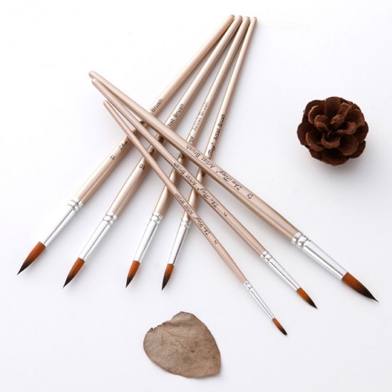 12pcs Paint Brushes Set Kit Round Pointed Tip Brushes with Nylon Hair for Artist Acrylic Aquarelle Gouache Watercolor Oil Painting for Great Art Drawing Supplies 12pcs Paint Brushes Set Kit Round Pointed Tip Brushes with Nylon Hair for Artist Acrylic Aquarelle Gouache Watercolor Oil Painting for Great Art Drawing Supplies