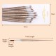 12pcs Paint Brushes Set Kit Round Pointed Tip Brushes with Nylon Hair for Artist Acrylic Aquarelle Gouache Watercolor Oil Painting for Great Art Drawing Supplies 12pcs Paint Brushes Set Kit Round Pointed Tip Brushes with Nylon Hair for Artist Acrylic Aquarelle Gouache Watercolor Oil Painting for Great Art Drawing Supplies