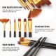7pcs/set Art Paint Brushes Set Round & Flat & Filbert & Fan Tips Professional Drawing Paintbrushes Nylon Hair Wooden Handle for Watercolor Acrylic Oil Gouache Face Body Painting for Artists Adults Students Beginners 7pcs/set Art Paint Brushes Set Round & Flat & Filbert & Fan Tips Professional Drawing Paintbrushes Nylon Hair Wooden Handle for Watercolor Acrylic Oil Gouache Face Body Painting for Artists Adults Students Beginners