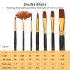 7pcs/set Art Paint Brushes Set Round & Flat & Filbert & Fan Tips Professional Drawing Paintbrushes Nylon Hair Wooden Handle for Watercolor Acrylic Oil Gouache Face Body Painting for Artists Adults Students Beginners 7pcs/set Art Paint Brushes Set Round & Flat & Filbert & Fan Tips Professional Drawing Paintbrushes Nylon Hair Wooden Handle for Watercolor Acrylic Oil Gouache Face Body Painting for Artists Adults Students Beginners