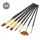7pcs/set Art Paint Brushes Set Round & Flat & Filbert & Fan Tips Professional Drawing Paintbrushes Nylon Hair Wooden Handle for Watercolor Acrylic Oil Gouache Face Body Painting for Artists Adults Students Beginners 7pcs/set Art Paint Brushes Set Round & Flat & Filbert & Fan Tips Professional Drawing Paintbrushes Nylon Hair Wooden Handle for Watercolor Acrylic Oil Gouache Face Body Painting for Artists Adults Students Beginners