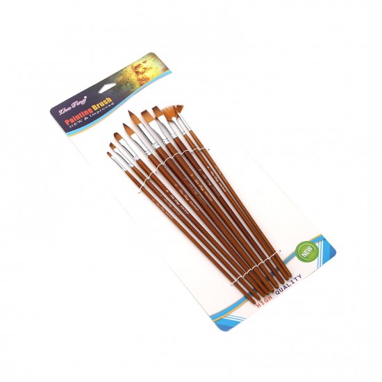 9pcs Professional Paint Brushes Set Multipurpose Paintbrush Nylon Hair Wooden Handle for Acrylic Oil Watercolor Gouache Painting Art Supplies for Artists Adults Children 9pcs Professional Paint Brushes Set Multipurpose Paintbrush Nylon Hair Wooden Handle for Acrylic Oil Watercolor Gouache Painting Art Supplies for Artists Adults Children