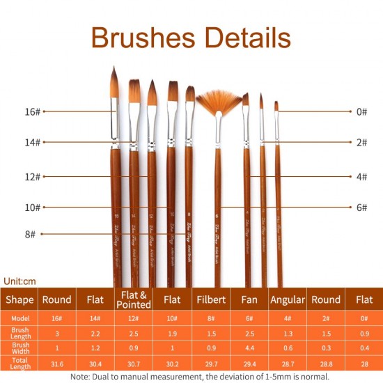 9pcs Professional Paint Brushes Set Multipurpose Paintbrush Nylon Hair Wooden Handle for Acrylic Oil Watercolor Gouache Painting Art Supplies for Artists Adults Children 9pcs Professional Paint Brushes Set Multipurpose Paintbrush Nylon Hair Wooden Handle for Acrylic Oil Watercolor Gouache Painting Art Supplies for Artists Adults Children