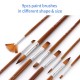 9pcs Professional Paint Brushes Set Multipurpose Paintbrush Nylon Hair Wooden Handle for Acrylic Oil Watercolor Gouache Painting Art Supplies for Artists Adults Children 9pcs Professional Paint Brushes Set Multipurpose Paintbrush Nylon Hair Wooden Handle for Acrylic Oil Watercolor Gouache Painting Art Supplies for Artists Adults Children