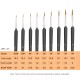 9pc Paint Brush Art Script Liner Paintbrush for Artist Acrylic Aquarelle Gouache Watercolor Oil Painting for Great Art Drawing Supplies 9pc Paint Brush Art Script Liner Paintbrush for Artist Acrylic Aquarelle Gouache Watercolor Oil Painting for Great Art Drawing Supplies