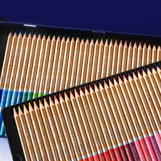 72 Colored Pencils Set Water-soluble Watercolor Pencils 3.3mm Thick Core Blendable Pencils with Brush Metal Storage Case Art Supplies for Students Children Artists Adults Drawing Sketching Writing Coloring Books 72 Colored Pencils Set Water-soluble Watercolor Pencils 3.3mm Thick Core Blendable Pencils with Brush Metal Storage Case Art Supplies for Students Children Artists Adults Drawing Sketching Writing Coloring Books