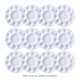 White Plastic Palette Round Shape Paint Tray for Holding and Mixing Colors for Watercolor Acrylic Oil Craft DIY Art Painting White Plastic Palette Round Shape Paint Tray for Holding and Mixing Colors for Watercolor Acrylic Oil Craft DIY Art Painting