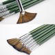 7pcs Paint Brushes Set Fan Brush Nylon Hair Long Wooden Handle Paintbrush for Acrylic Oil Watercolor Gouache Painting Art Supplies 7pcs Paint Brushes Set Fan Brush Nylon Hair Long Wooden Handle Paintbrush for Acrylic Oil Watercolor Gouache Painting Art Supplies