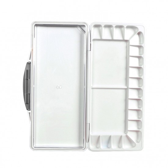 Portable Watercolor Paint Palette Box Folding Paint Tray for Student Beginner Artist Watercolor Acrylic Oil Art Painting, Random Color Portable Watercolor Paint Palette Box Folding Paint Tray for Student Beginner Artist Watercolor Acrylic Oil Art Painting, Random Color