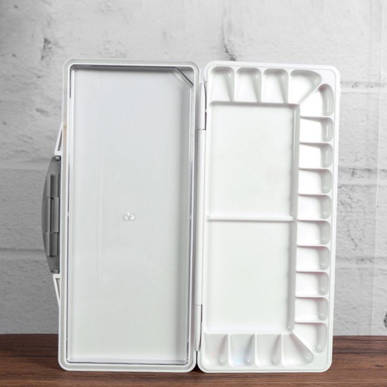 Portable Watercolor Paint Palette Box Folding Paint Tray for Student Beginner Artist Watercolor Acrylic Oil Art Painting, Random Color Portable Watercolor Paint Palette Box Folding Paint Tray for Student Beginner Artist Watercolor Acrylic Oil Art Painting, Random Color