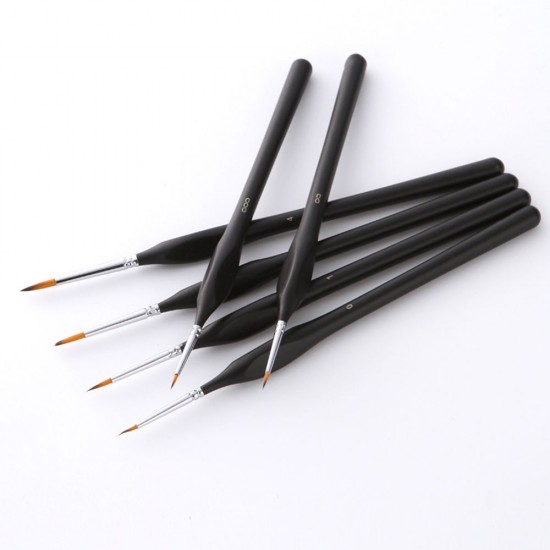 Detail Paint Brushes Set 6pcs Professional Miniature Fine Artist Painting Brushes Nylon Hair Ergonomic Wooden Handle Art Paintbrush for Acrylic Oil Watercolor Nail Face Craft Rock Model Painting Detail Paint Brushes Set 6pcs Professional Miniature Fine Artist Painting Brushes Nylon Hair Ergonomic Wooden Handle Art Paintbrush for Acrylic Oil Watercolor Nail Face Craft Rock Model Painting