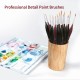 Detail Paint Brushes Set 6pcs Professional Miniature Fine Artist Painting Brushes Nylon Hair Ergonomic Wooden Handle Art Paintbrush for Acrylic Oil Watercolor Nail Face Craft Rock Model Painting Detail Paint Brushes Set 6pcs Professional Miniature Fine Artist Painting Brushes Nylon Hair Ergonomic Wooden Handle Art Paintbrush for Acrylic Oil Watercolor Nail Face Craft Rock Model Painting