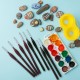 Detail Paint Brushes Set 6pcs Professional Miniature Fine Artist Painting Brushes Nylon Hair Ergonomic Wooden Handle Art Paintbrush for Acrylic Oil Watercolor Nail Face Craft Rock Model Painting Detail Paint Brushes Set 6pcs Professional Miniature Fine Artist Painting Brushes Nylon Hair Ergonomic Wooden Handle Art Paintbrush for Acrylic Oil Watercolor Nail Face Craft Rock Model Painting