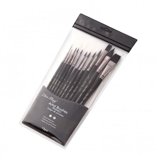 12pcs Professional Paint Brushes Nylon Hair Delicate Wooden Handle Paintbrush Painting Brushes Kit Gift for Artists Children Adults for Acrylic Oil Watercolor Gouache Body Face Miniature Detail Painting Arts Crafts Supplies 12pcs Professional Paint Brushes Nylon Hair Delicate Wooden Handle Paintbrush Painting Brushes Kit Gift for Artists Children Adults for Acrylic Oil Watercolor Gouache Body Face Miniature Detail Painting Arts Crafts Supplies