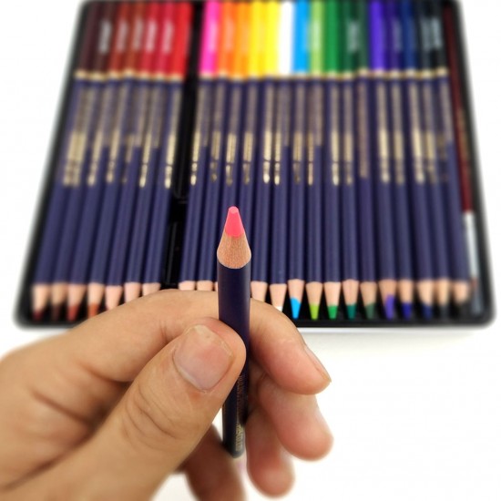 NYONI Professional Watercolor Pencils Set 12/24/36/48/72/100 Colored Pencils Water Soluble Color Pencils with Brush and Metal Box Art Supplies for Children Students Artists Adults for Drawing Sketching Painting Coloring Books NYONI Professional Watercolor Pencils Set 12/24/36/48/72/100 Colored Pencils Water Soluble Color Pencils with Brush and Metal Box Art Supplies for Children Students Artists Adults for Drawing Sketching Painting Coloring Books