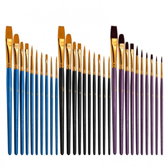 10pcs Paint Brushes Set Kit Artist Paintbrush Multiple Mediums Brushes with Nylon Hair for Artist Acrylic Aquarelle Watercolor Gouache Oil Painting for Great Art Drawing Supplies 10pcs Paint Brushes Set Kit Artist Paintbrush Multiple Mediums Brushes with Nylon Hair for Artist Acrylic Aquarelle Watercolor Gouache Oil Painting for Great Art Drawing Supplies