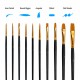 10pcs Paint Brushes Set Kit Artist Paintbrush Multiple Mediums Brushes with Nylon Hair for Artist Acrylic Aquarelle Watercolor Gouache Oil Painting for Great Art Drawing Supplies 10pcs Paint Brushes Set Kit Artist Paintbrush Multiple Mediums Brushes with Nylon Hair for Artist Acrylic Aquarelle Watercolor Gouache Oil Painting for Great Art Drawing Supplies