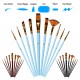 10pcs Paint Brushes Set Kit Artist Paintbrush Multiple Mediums Brushes with Nylon Hair for Artist Acrylic Aquarelle Watercolor Gouache Oil Painting for Great Art Drawing Supplies 10pcs Paint Brushes Set Kit Artist Paintbrush Multiple Mediums Brushes with Nylon Hair for Artist Acrylic Aquarelle Watercolor Gouache Oil Painting for Great Art Drawing Supplies