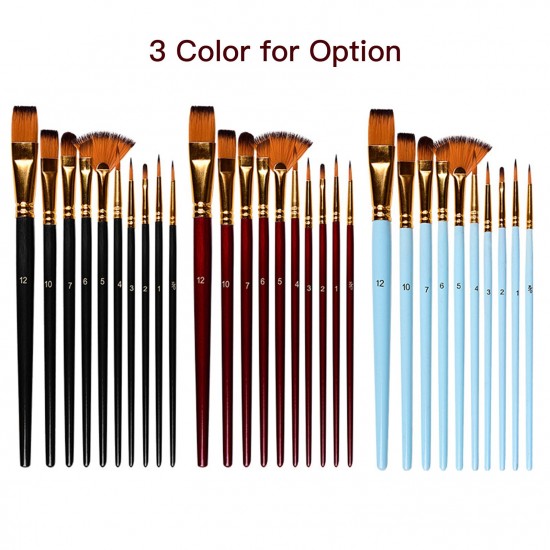 10pcs Paint Brushes Set Kit Artist Paintbrush Multiple Mediums Brushes with Nylon Hair for Artist Acrylic Aquarelle Watercolor Gouache Oil Painting for Great Art Drawing Supplies 10pcs Paint Brushes Set Kit Artist Paintbrush Multiple Mediums Brushes with Nylon Hair for Artist Acrylic Aquarelle Watercolor Gouache Oil Painting for Great Art Drawing Supplies