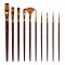 10pcs Paint Brushes Set Kit Artist Paintbrush Multiple Mediums Brushes with Nylon Hair for Artist Acrylic Aquarelle Watercolor Gouache Oil Painting for Great Art Drawing Supplies