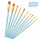 10pcs Professional Artist Paint Brushes Set Nylon Hair Delicate Wooden Handle Paintbrushes Art Supplies Gift for Children Adults Beginners for Acrylic Oil Watercolor Gouache Nail Body Face Miniature Detail Rock Painting 10pcs Professional Artist Paint Brushes Set Nylon Hair Delicate Wooden Handle Paintbrushes Art Supplies Gift for Children Adults Beginners for Acrylic Oil Watercolor Gouache Nail Body Face Miniature Detail Rock Painting