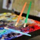 10pcs Round Tip Colorful Paint Brushes Set Bristle Hair Chubby Plastic Handle Paintbrush Easy to Clean Art Supplies Gift for Children Adults Drawing Painting 10pcs Round Tip Colorful Paint Brushes Set Bristle Hair Chubby Plastic Handle Paintbrush Easy to Clean Art Supplies Gift for Children Adults Drawing Painting