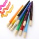 10pcs Round Tip Colorful Paint Brushes Set Bristle Hair Chubby Plastic Handle Paintbrush Easy to Clean Art Supplies Gift for Children Adults Drawing Painting 10pcs Round Tip Colorful Paint Brushes Set Bristle Hair Chubby Plastic Handle Paintbrush Easy to Clean Art Supplies Gift for Children Adults Drawing Painting