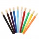 10pcs Round Tip Colorful Paint Brushes Set Bristle Hair Chubby Plastic Handle Paintbrush Easy to Clean Art Supplies Gift for Children Adults Drawing Painting 10pcs Round Tip Colorful Paint Brushes Set Bristle Hair Chubby Plastic Handle Paintbrush Easy to Clean Art Supplies Gift for Children Adults Drawing Painting