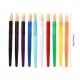10pcs Round Tip Colorful Paint Brushes Set Bristle Hair Chubby Plastic Handle Paintbrush Easy to Clean Art Supplies Gift for Children Adults Drawing Painting 10pcs Round Tip Colorful Paint Brushes Set Bristle Hair Chubby Plastic Handle Paintbrush Easy to Clean Art Supplies Gift for Children Adults Drawing Painting