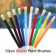 10pcs Round Tip Colorful Paint Brushes Set Bristle Hair Chubby Plastic Handle Paintbrush Easy to Clean Art Supplies Gift for Children Adults Drawing Painting 10pcs Round Tip Colorful Paint Brushes Set Bristle Hair Chubby Plastic Handle Paintbrush Easy to Clean Art Supplies Gift for Children Adults Drawing Painting