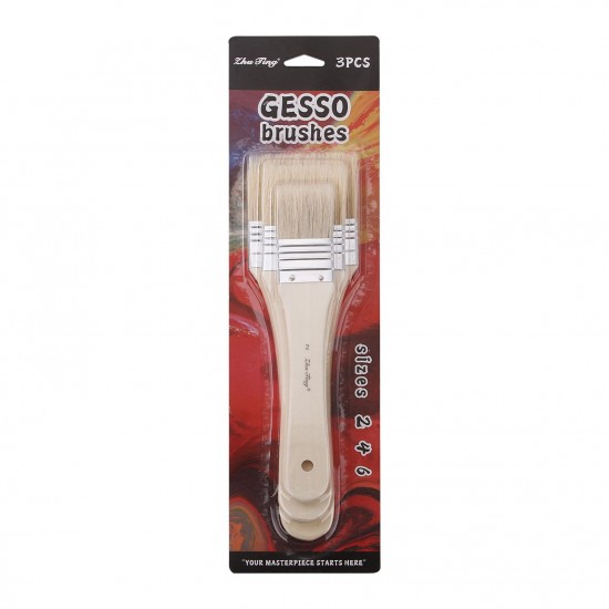 3pcs Professional Flat Paintbrush Set Bristle Paint Brush Wooden Handle Artist Paint Tool for Acrylic Oil Gouache Watercolor Wall Arts and Craft Painting DIY Projects Household Clean 3pcs Professional Flat Paintbrush Set Bristle Paint Brush Wooden Handle Artist Paint Tool for Acrylic Oil Gouache Watercolor Wall Arts and Craft Painting DIY Projects Household Clean