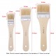 3pcs Professional Flat Paintbrush Set Bristle Paint Brush Wooden Handle Artist Paint Tool for Acrylic Oil Gouache Watercolor Wall Arts and Craft Painting DIY Projects Household Clean 3pcs Professional Flat Paintbrush Set Bristle Paint Brush Wooden Handle Artist Paint Tool for Acrylic Oil Gouache Watercolor Wall Arts and Craft Painting DIY Projects Household Clean