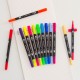 12 Colors Dual Tip Brush Pens Art Markers Set Brush and Fine Tips Colored Pens for Children Adults Artists Drawing Sketching Coloring Calligraphy Hand Lettering Journaling Planner Art Projects 12 Colors Dual Tip Brush Pens Art Markers Set Brush and Fine Tips Colored Pens for Children Adults Artists Drawing Sketching Coloring Calligraphy Hand Lettering Journaling Planner Art Projects