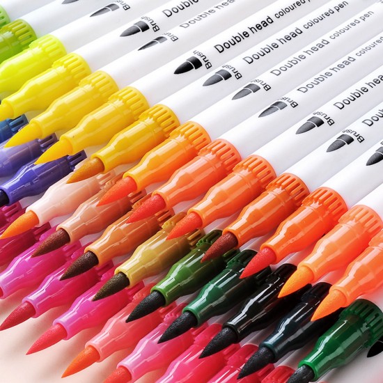12 Colors Dual Tips Brush Pens Art Markers Brush and Fine Point Colored Pen for Children Adults Artists Drawing Coloring Books Calligraphy Writing Journaling Planner Hand Lettering 12 Colors Dual Tips Brush Pens Art Markers Brush and Fine Point Colored Pen for Children Adults Artists Drawing Coloring Books Calligraphy Writing Journaling Planner Hand Lettering