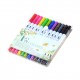12 Colors Dual Tips Brush Pens Art Markers Brush and Fine Point Colored Pen for Children Adults Artists Drawing Coloring Books Calligraphy Writing Journaling Planner Hand Lettering 12 Colors Dual Tips Brush Pens Art Markers Brush and Fine Point Colored Pen for Children Adults Artists Drawing Coloring Books Calligraphy Writing Journaling Planner Hand Lettering