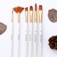 6pcs Pearl White Handle Combined Paint Brushes Set Nylon Hair Wooden Handle Artists Paintbrushes for Acrylic Oil Watercolor Gouache Nail Body Face Rock Drawing Arts Crafts Supplies Painting 6pcs Pearl White Handle Combined Paint Brushes Set Nylon Hair Wooden Handle Artists Paintbrushes for Acrylic Oil Watercolor Gouache Nail Body Face Rock Drawing Arts Crafts Supplies Painting
