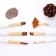6pcs Pearl White Handle Combined Paint Brushes Set Nylon Hair Wooden Handle Artists Paintbrushes for Acrylic Oil Watercolor Gouache Nail Body Face Rock Drawing Arts Crafts Supplies Painting 6pcs Pearl White Handle Combined Paint Brushes Set Nylon Hair Wooden Handle Artists Paintbrushes for Acrylic Oil Watercolor Gouache Nail Body Face Rock Drawing Arts Crafts Supplies Painting
