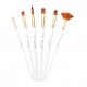6pcs Pearl White Handle Combined Paint Brushes Set Nylon Hair Wooden Handle Artists Paintbrushes for Acrylic Oil Watercolor Gouache Nail Body Face Rock Drawing Arts Crafts Supplies Painting 6pcs Pearl White Handle Combined Paint Brushes Set Nylon Hair Wooden Handle Artists Paintbrushes for Acrylic Oil Watercolor Gouache Nail Body Face Rock Drawing Arts Crafts Supplies Painting