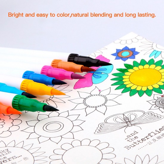 12 Colors Markers Set Double Tipped Colored Pens Fine Point Art Markers for Kids Adults Coloring Drawing Illustrations Artist Sketching 12 Colors Markers Set Double Tipped Colored Pens Fine Point Art Markers for Kids Adults Coloring Drawing Illustrations Artist Sketching
