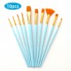 10pcs Watercolor Paint Brushes Set Nylon Hair Artist Paintbrushes with Fan Tip for Acrylic Oil Gouache Nail Body Face Rock Drawing Arts Crafts Supplies Painting 10pcs Watercolor Paint Brushes Set Nylon Hair Artist Paintbrushes with Fan Tip for Acrylic Oil Gouache Nail Body Face Rock Drawing Arts Crafts Supplies Painting