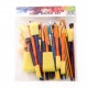 50PCS Paintbrushes All Purpose Washable Paint Brushes Set Artist Variety Value Pack Sponge Painting Brush Set Flat Round Angle Foam Tipped 50PCS Paintbrushes All Purpose Washable Paint Brushes Set Artist Variety Value Pack Sponge Painting Brush Set Flat Round Angle Foam Tipped