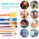 50PCS Paintbrushes All Purpose Washable Paint Brushes Set Artist Variety Value Pack Sponge Painting Brush Set Flat Round Angle Foam Tipped 50PCS Paintbrushes All Purpose Washable Paint Brushes Set Artist Variety Value Pack Sponge Painting Brush Set Flat Round Angle Foam Tipped