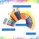 50PCS Paintbrushes All Purpose Washable Paint Brushes Set Artist Variety Value Pack Sponge Painting Brush Set Flat Round Angle Foam Tipped 50PCS Paintbrushes All Purpose Washable Paint Brushes Set Artist Variety Value Pack Sponge Painting Brush Set Flat Round Angle Foam Tipped