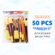 50PCS Paintbrushes All Purpose Washable Paint Brushes Set Artist Variety Value Pack Sponge Painting Brush Set Flat Round Angle Foam Tipped 50PCS Paintbrushes All Purpose Washable Paint Brushes Set Artist Variety Value Pack Sponge Painting Brush Set Flat Round Angle Foam Tipped