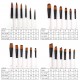24pcs Draw Paint Brushes Set Kit Artist Paintbrush Round Brushes with Nylon Hair for Artist Acrylic Aquarelle Watercolor Gouache Face Painting for Great Art Drawing Supplies for Painter Students 24pcs Draw Paint Brushes Set Kit Artist Paintbrush Round Brushes with Nylon Hair for Artist Acrylic Aquarelle Watercolor Gouache Face Painting for Great Art Drawing Supplies for Painter Students